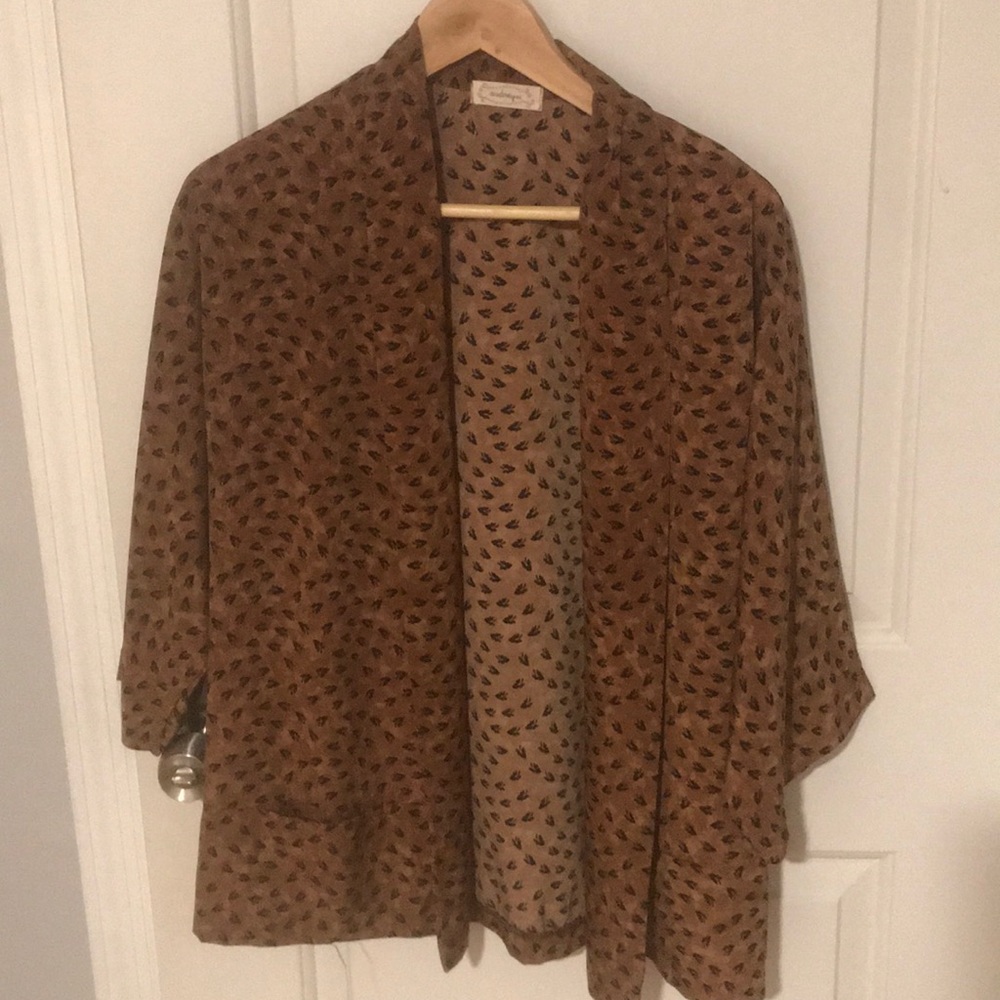 Cheetah open kimono